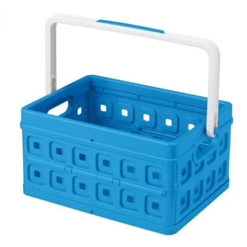 Sunware vouwkrat met handgreep 24 liter blauw